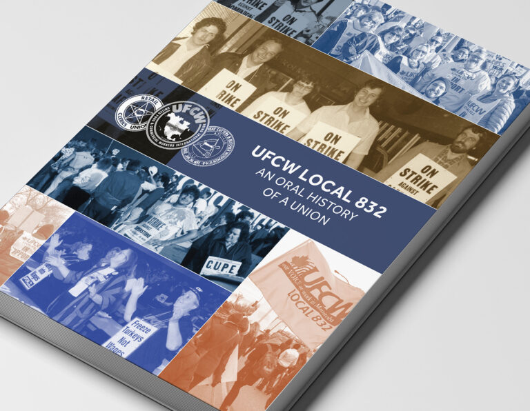 Book cover. UFCW Local 832.